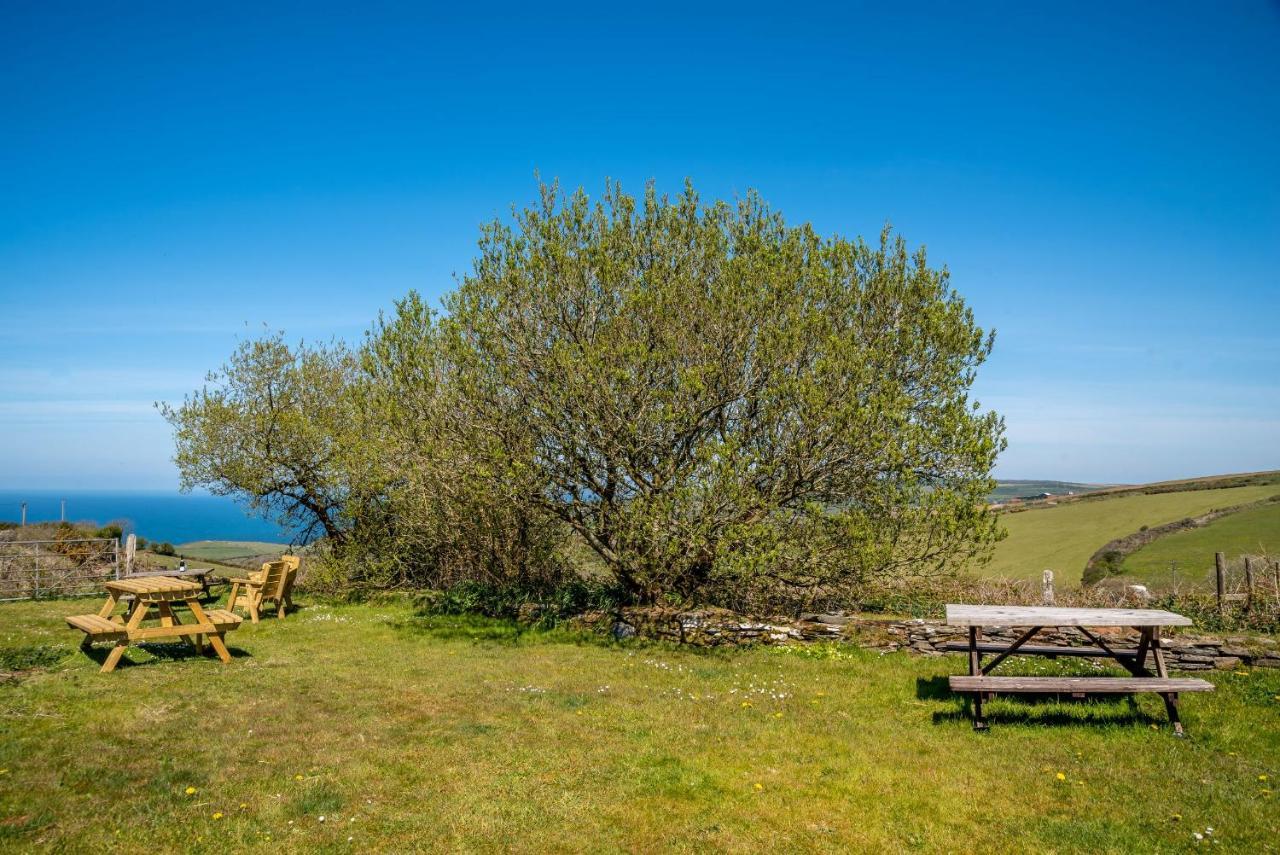 Polrunny Farm Blackberry Cottage - Cornwall Bliss In Sight Of The Sea Boscastle Bagian luar foto