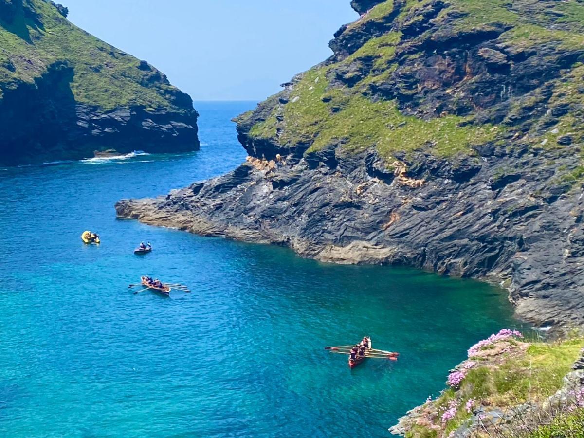 Polrunny Farm Blackberry Cottage - Cornwall Bliss In Sight Of The Sea Boscastle Bagian luar foto