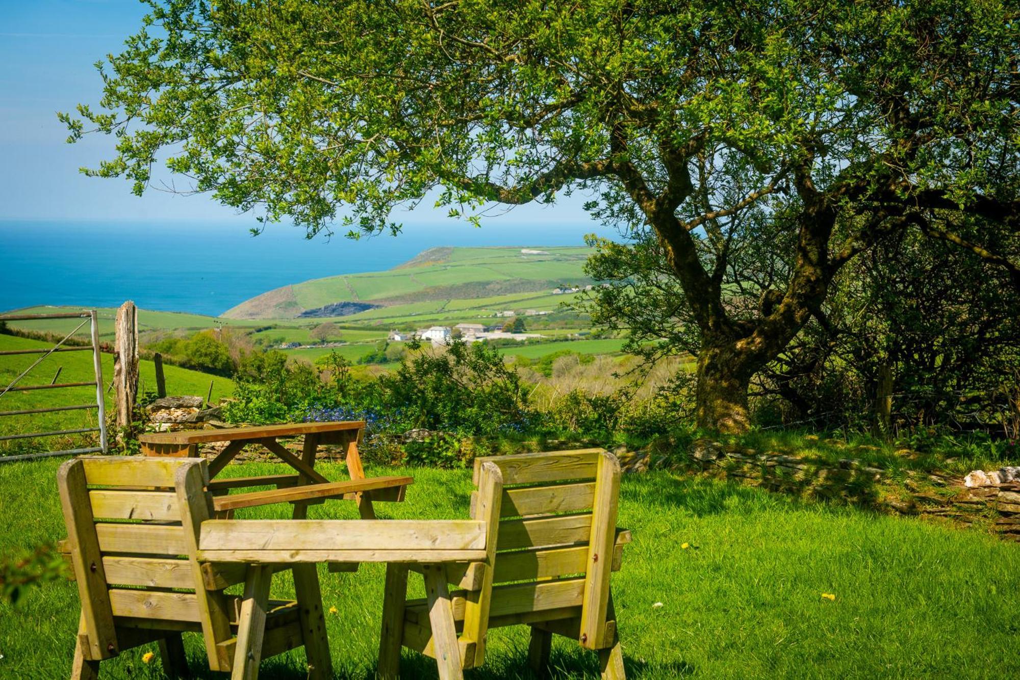 Polrunny Farm Blackberry Cottage - Cornwall Bliss In Sight Of The Sea Boscastle Bagian luar foto